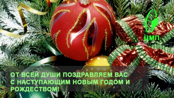 ЦМП поздравляет с наступающим Новым годом и Рождеством!